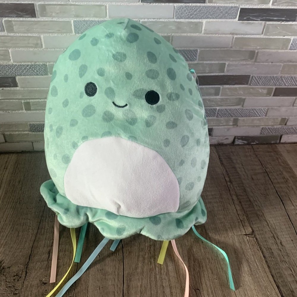 Squishmallows 8” inch FORINA the green spotted jellyfish Plush